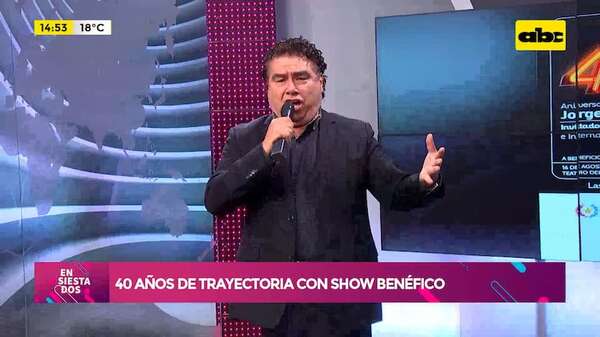 Video: Jorge Castro celebra 40 años de trayectoria con show solidario - Ensiestados - ABC Color