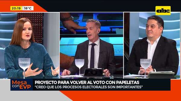 Video: debate sobre el proyecto para volver al voto con papeletas - Mesa de Periodistas - ABC Color