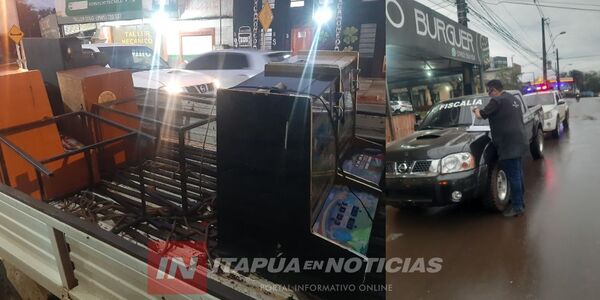 INCAUTARON MÁQUINAS TRAGAMONEDAS EN CAMBYRETÁ - Itapúa Noticias