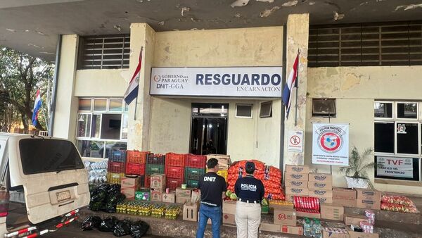 DNIT incauta mercaderías de presunto contrabando en Itapúa