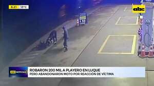 Video: Robaron 200 mil a playero pero abandonaron moto por reacción de víctima - ABC Noticias - ABC Color