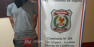 LOS VECINOS REDUJERON A LUIS’’TAROVA’’ EN CAMBYRETÁ - Itapúa Noticias