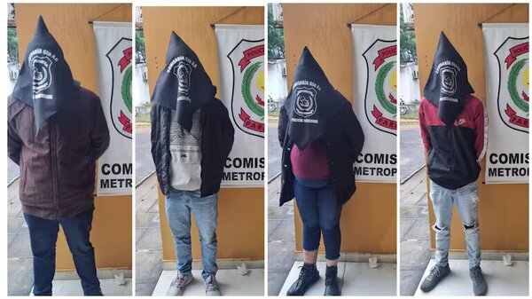 Detienen a descuidistas que asestaban golpes en los buses en Asunción