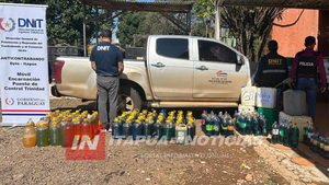 INCAUTARON 800 LITROS DE COMBUSTIBLE DE CONTRABANDO EN ENCARNACIÓN  - Itapúa Noticias
