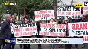Video: Anuncian marchas para el 15 de agosto - ABC Noticias - ABC Color