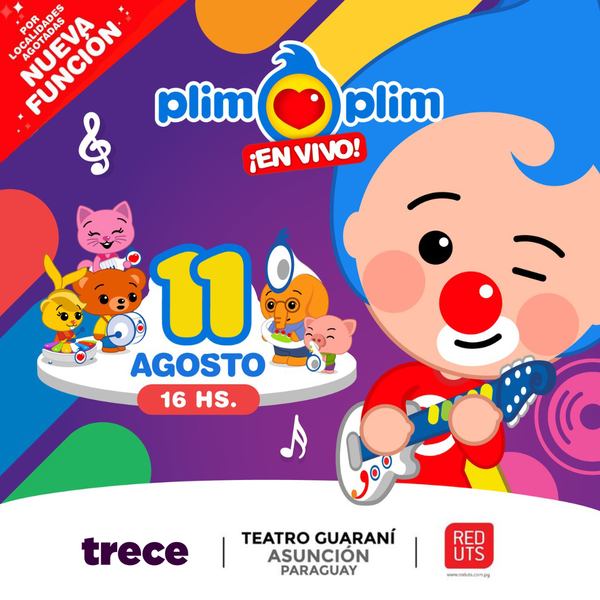 ¡Llega a Asunción Plim Plim y sus amigos! - trece