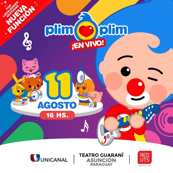 ¡Plim Plim y sus amigos llegan al Teatro Guaraní! - Unicanal
