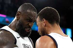 Baloncesto masculino: Curry y James evitan la caída - Polideportivo - ABC Color
