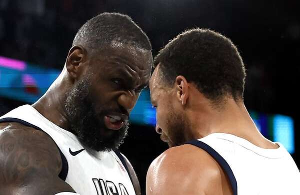 Baloncesto masculino: Curry y James evitan la caída - Polideportivo - ABC Color