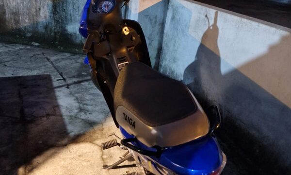 Mediante GPS recuperan motocicleta