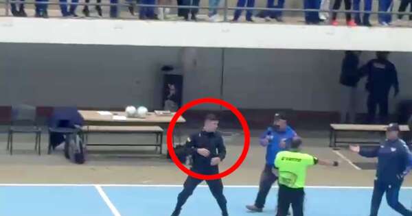 La Nación / Condenan violenta reacción de policía en Juegos Escolares