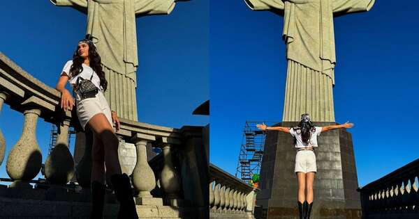 La Nación / Las sorprendentes postales de Stephi Stegman en el Cristo Redentor
