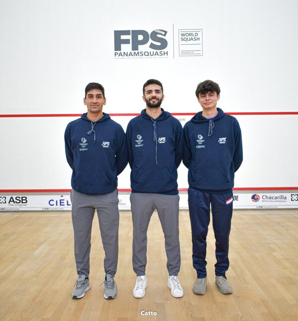 Equipo nacional masculino avanza en panamericano de squash