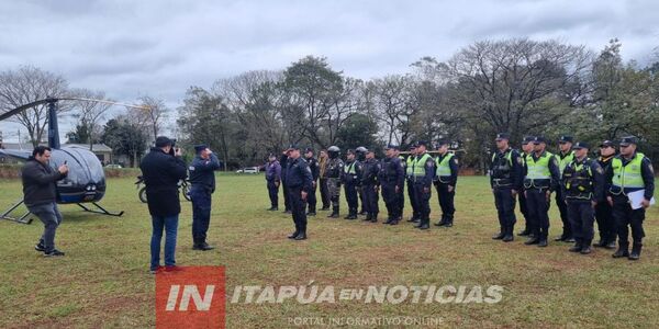 POLICÍA SE PREPARA PARA EL RALLY COLONIAS UNIDAS 2024 - Itapúa Noticias
