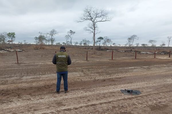 MADES interviene establecimiento donde se habría originado uno de los incendios en el Alto Paraguay