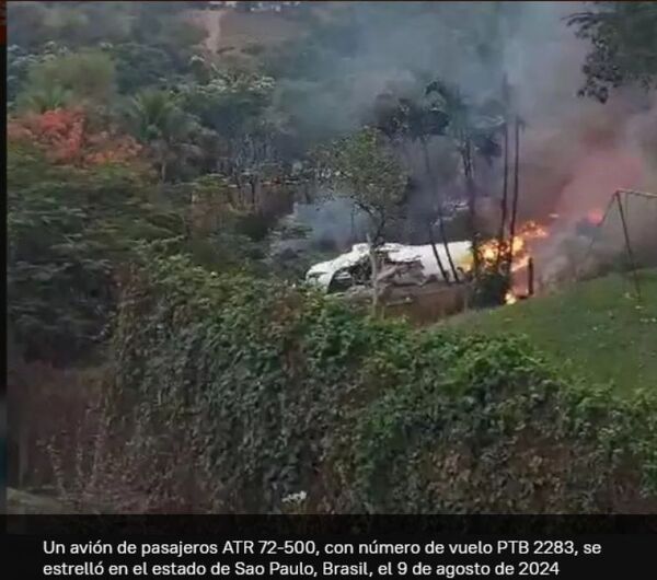 Un avión de pasajeros con 61 personas se estrella en Brasil sin dejar sobrevivientes | Videos