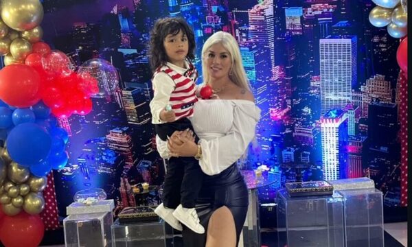Lilian Ruiz le festejó su cumple a su pequeño Lionel en Nueva York