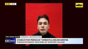 Video: Conductor persigue y embiste a delincuentes  - ABC Noticias - ABC Color