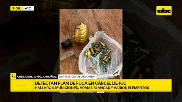 Cárcel de PJC: detectan plan de fuga y hallan bomba casera - ABC Noticias - ABC Color