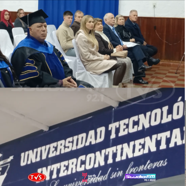 ACTO DE RECONOCIMIENTO HONORIS CAUSA Y CONFERENCIA DEL ABG. GUILLERMO ADALBERTO SKANATA GAMÓN EN LA UTIC ENCARNACIÓN. - TVS