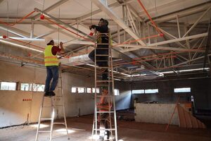 Construcción del bloque de nefrología en hospital de Hernandarias tiene 54% de avance - .::Agencia IP::.