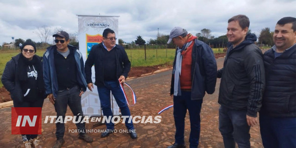 INAUGURARON OBRAS EN EL BARRIO ALTOS JARDÍN DE HOHENAU - Itapúa Noticias