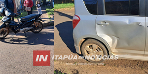 MOTOCICLISTA RESULTÓ CON LESIONES TRAS COLISIÓN EN ENCARNACIÓN - Itapúa Noticias