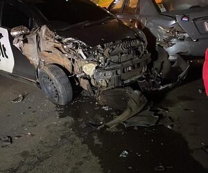 Violento accidente en Franco