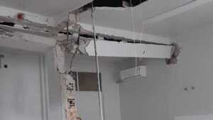 Se derrumbó parte del techo y pared del Hospital de Hernandarias