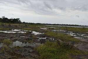 La altura del río Paraná es solamente de 40 centímetros en puerto de Ayolas - Nacionales - ABC Color