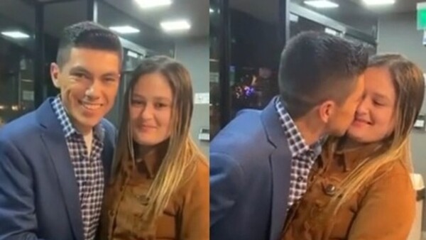 “Estoy enamorado”, dijo Alder Alcides y mostró a su novia