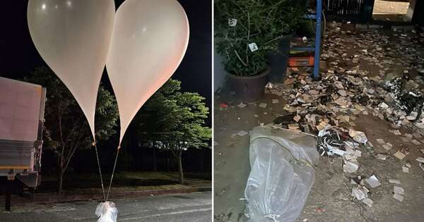 La Nación / Tras dos semanas de calma volvieron los globos de basura norcoreanos