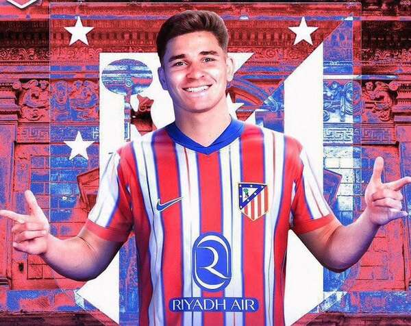 Julián Álvarez está ya en Madrid para completar su fichaje por el Atlético - Fútbol Internacional - ABC Color