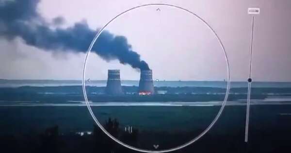 La Nación / Reportan incendio en central nuclear ucraniana de Zaporiyia