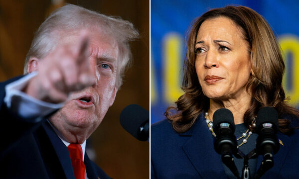 ¿Donald Trump tiró mensaje obsceno a Kamala Harris?