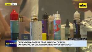Video: diputados colorados presentan proyecto de ley para prohibir totalmente los vapeadores en Paraguay - ABC Noticias - ABC Color