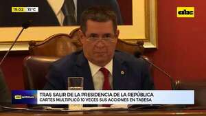 Video: Horacio Cartes aumentó 10 veces sus acciones en Tabesa tras salir de la Presidencia - ABC Noticias - ABC Color