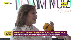 Video: Berta Rojas lanza nueva edición de ‘’Instrumentoteca’' - Pase Total - ABC Color