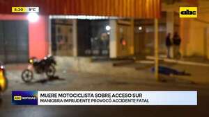 Video: Maniobra imprudente provocó accidente fatal sobre Acceso Sur  - ABC Noticias - ABC Color