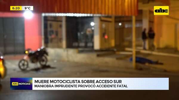 Video: Maniobra imprudente provocó accidente fatal sobre Acceso Sur - ABC Noticias - ABC Color