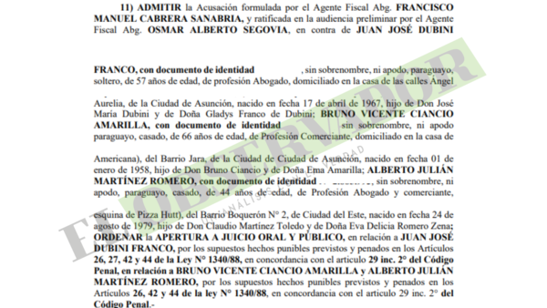 Tras múltiples chicanas se eleva causa de Juan José Dubini Franco a juicio oral