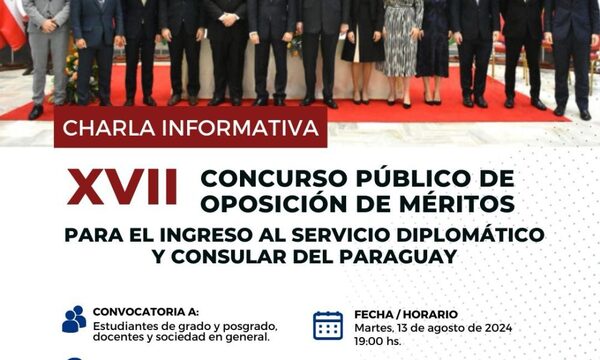 Realizarán charla sobre concurso para ingreso al servicio diplomático y consular