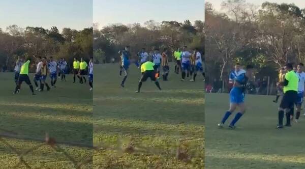 Se tuvo que suspender el partido por los jugadores lo único que querían era tonguear al árbitro