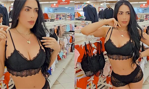¡Ñandejára gracia! Rossana Barrios peló cuerazo en lencería