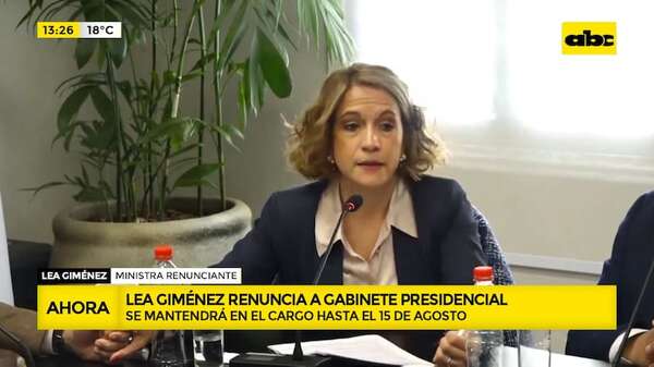 Lea ya no es jefa del gabinete de Peña: anunció su renuncia durante el Consejo de Ministros - ABC Noticias - ABC Color