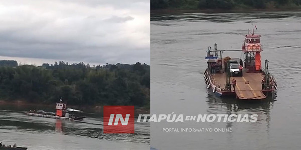 BALSA DE PUERTO TRIUNFO SE ENCUENTRA ACTIVA NUEVAMENTE TRAS SEIS MESES - Itapúa Noticias