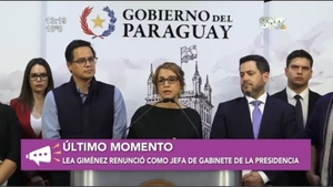 Lea Giménez renunció como jefa de gabinete de la presidencia - SNT