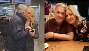 Romántico momento entre Menchi y Oscar Acosta - Teleshow