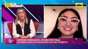 Soprano paraguaya de gira por Italia: Alejandra Meza se encuentra realizando una gira operística  - Ensiestados - ABC Color