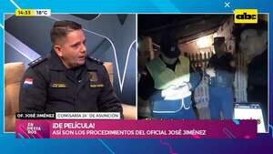 ¡De película!: el oficial José Jiménez sobre los procedimientos que se viralizan en redes sociales  - Ensiestados - ABC Color